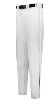 Russell Piped Change Up Baseball Pants White w/ Royal