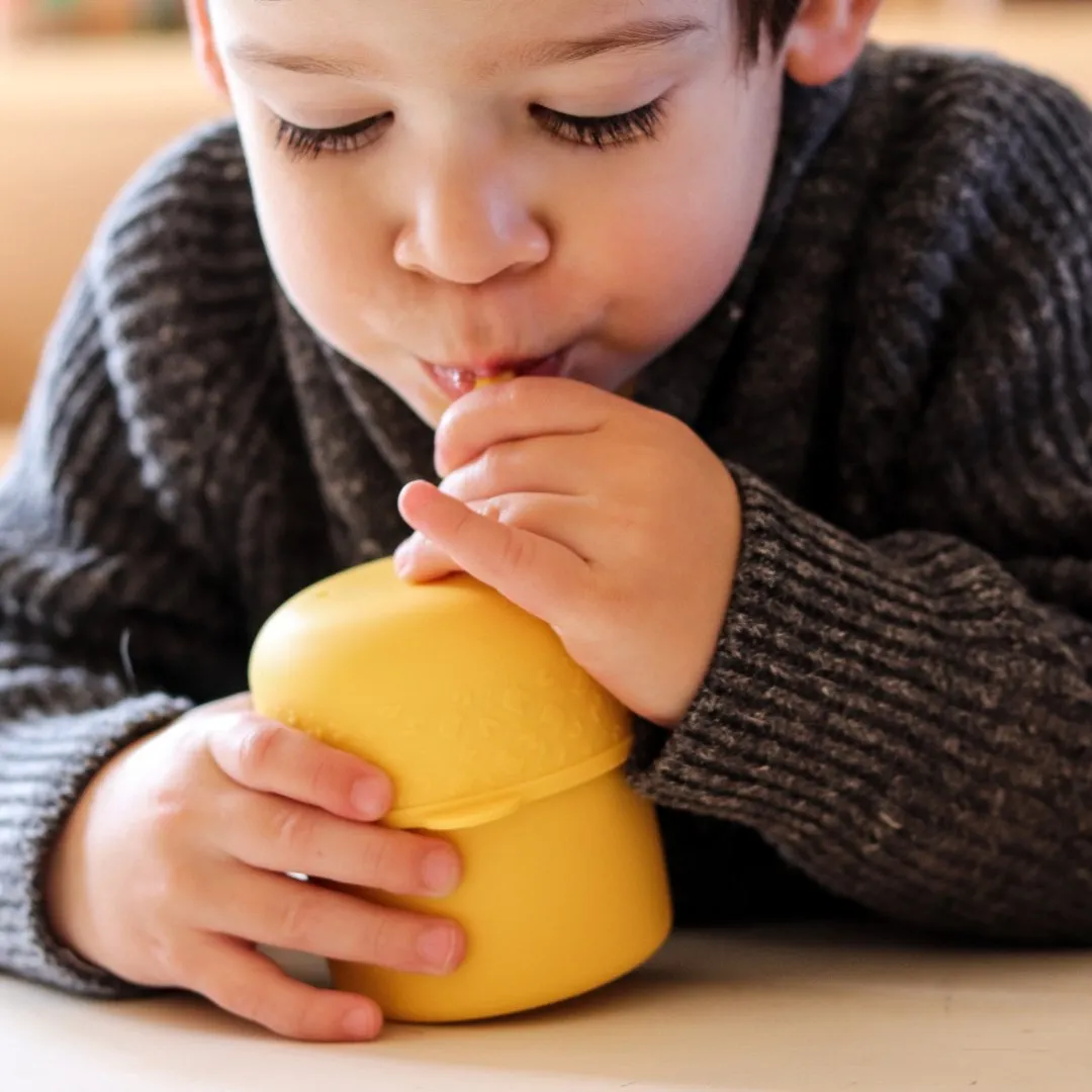 Sippie Lid  (  Mini Straw) - Yellow