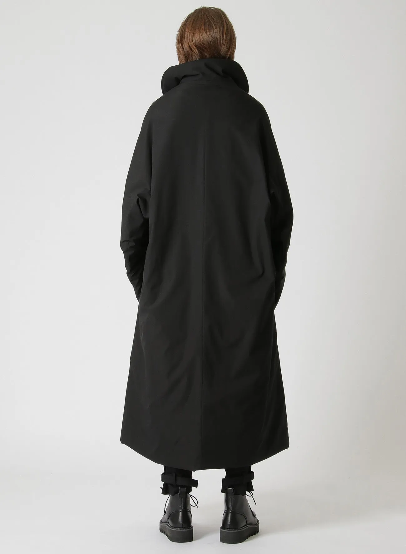 TYPEWRITER POLYESTER CAPE COAT