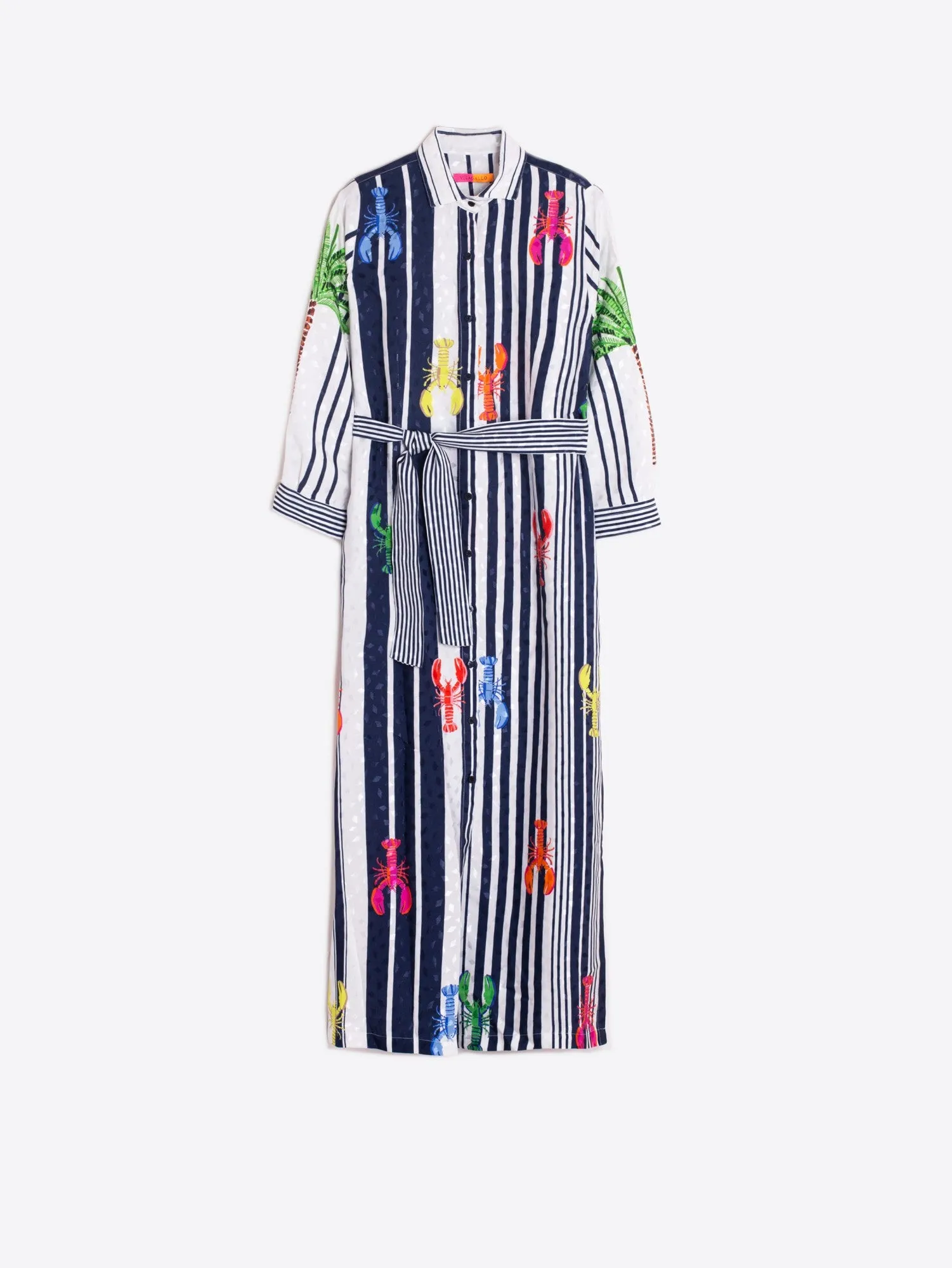 Vilagallo Patchwork Shirt Style Dress