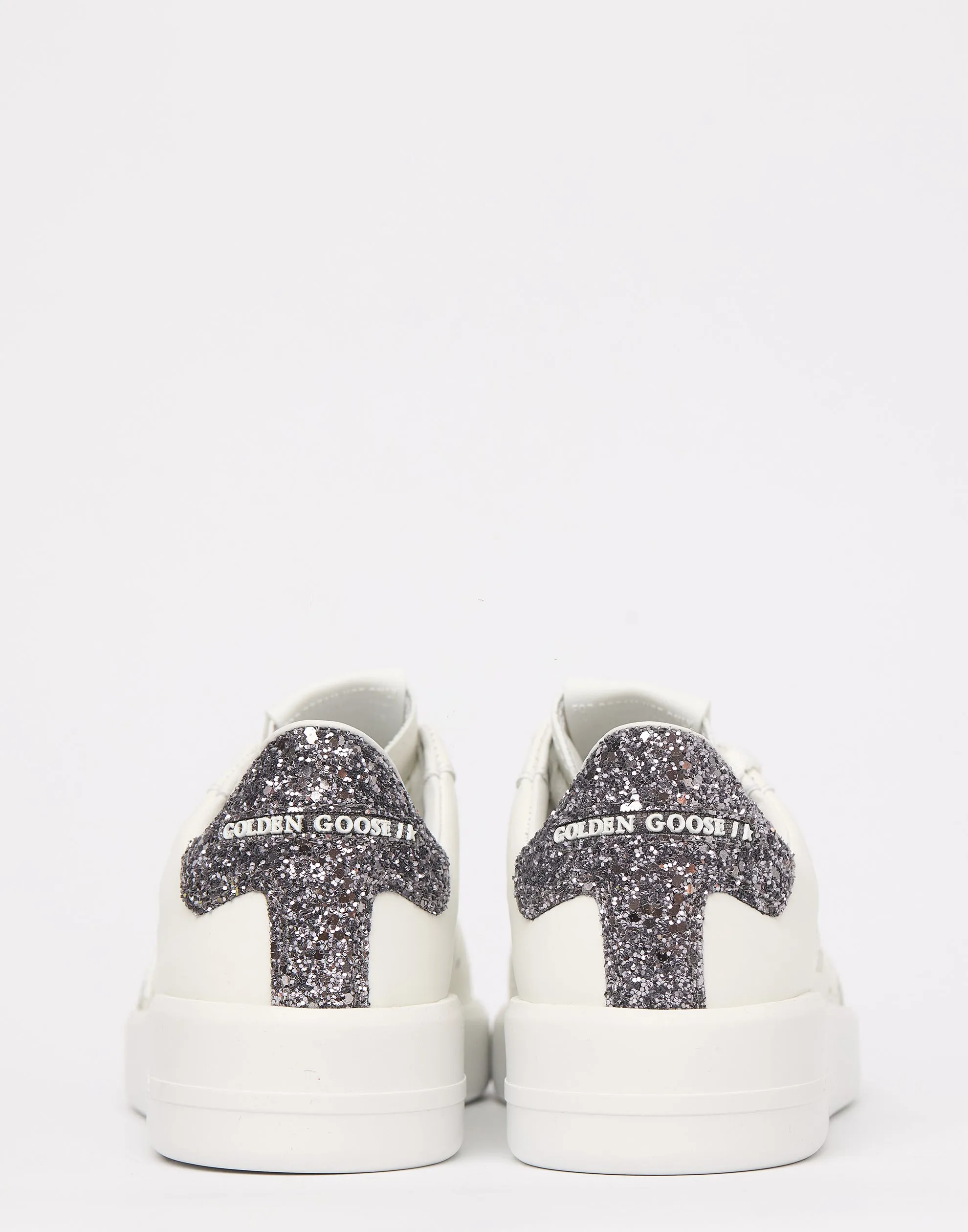 White & Anthracite Glitter Purestar Sneakers