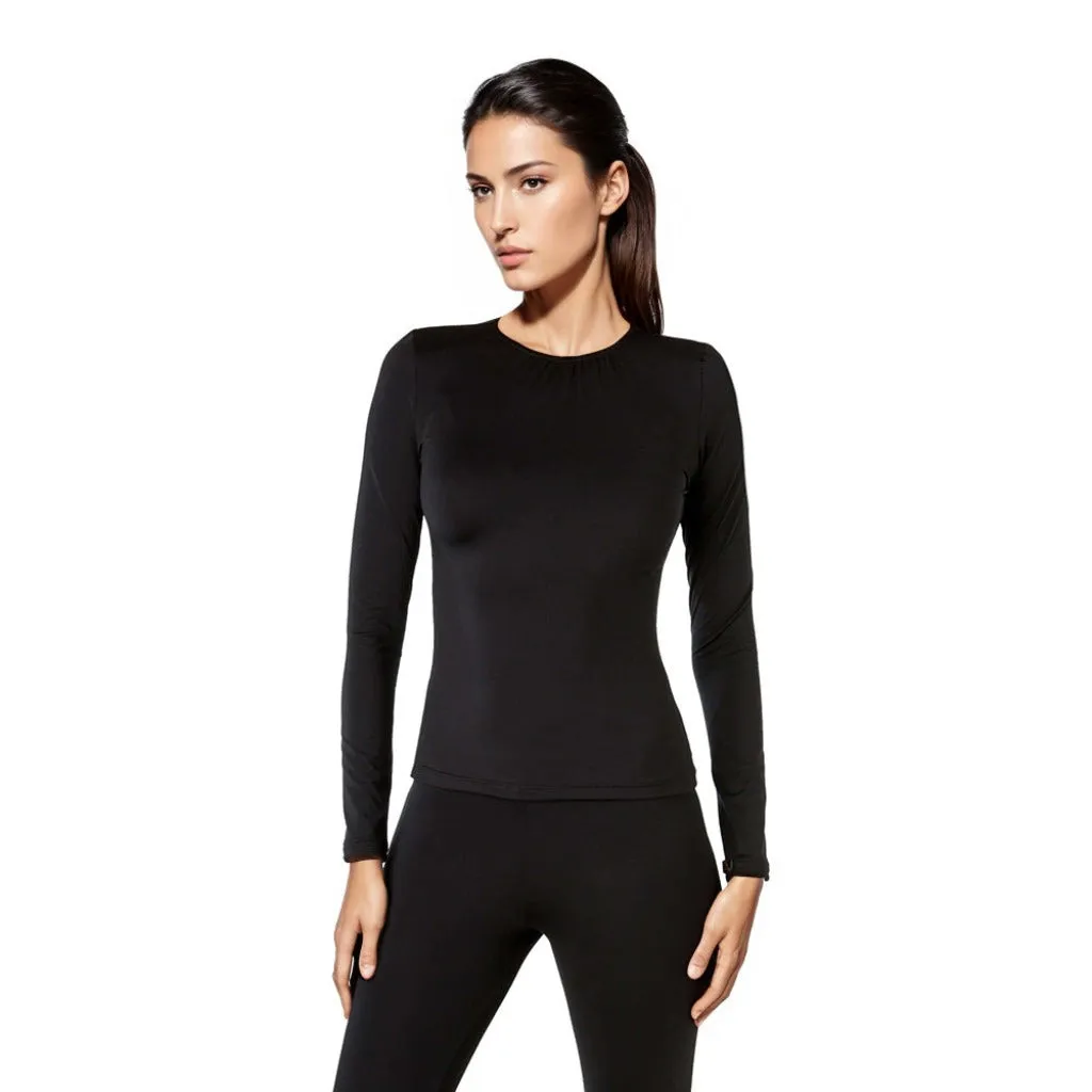 Woman's Warm Wear Microfiber Long Sleeve Top