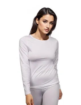 Woman's Warm Wear Microfiber Long Sleeve Top