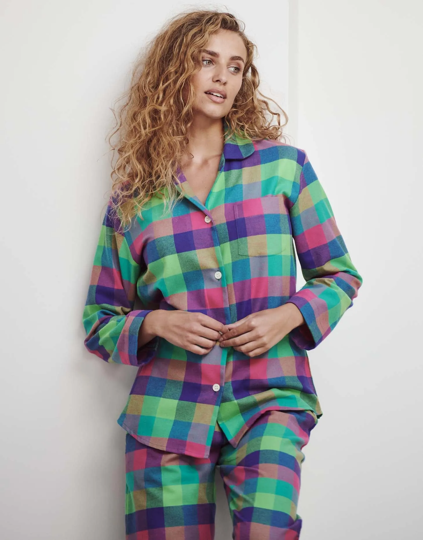 Women's Brushed Cotton Pyjama Set – Bright Shire Square