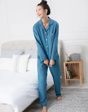 Women's Brushed Cotton Pyjama Set – Stornoway Herringbone