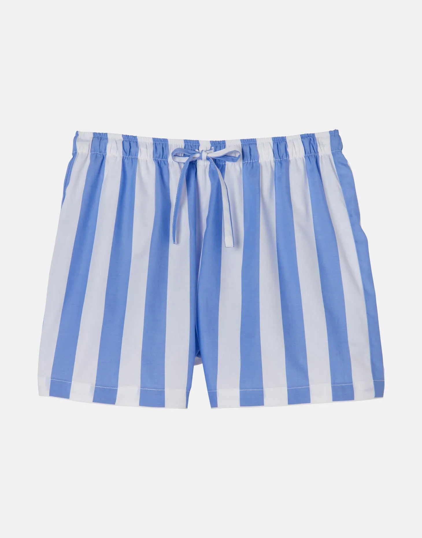 Women's Crisp Cotton Sleep Shorts – Boat Blue Stripe