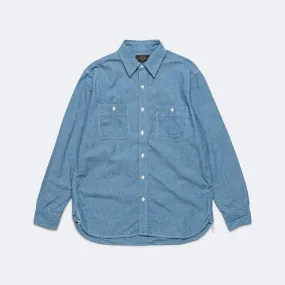 WORK Chambray Shirt - Sax